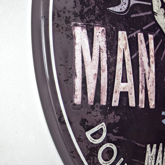 American Art Décor™ 15" Man Cave Dome Metal Sign